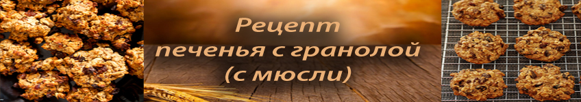Рецепт печенья с мюсли